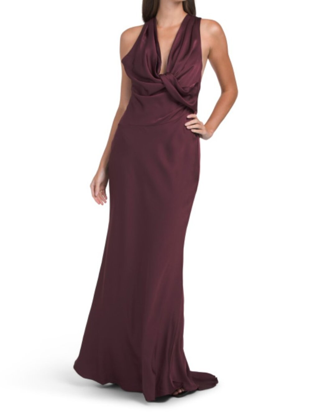 BCBGMAXAZRIA Sleeveless Demi Gown
